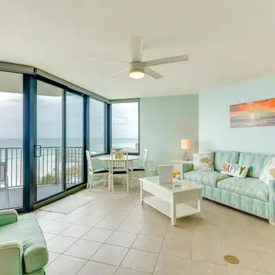 Gulf-View Balcony Beachfront Condo in PCB!