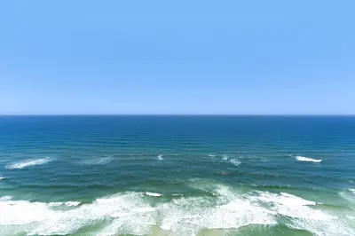 an aerial view of the ocean with waves at Aqua 2308 in Panama City Beach
