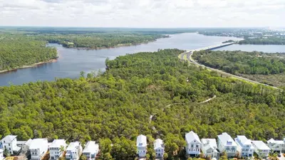 an aerial view of a river and houses at Near Inlet Beach AccessLake Powell Pool Patio Lounge GDay 30A by AvantStay in Inlet Beach
