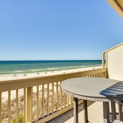 Steps to Sand Condo with Pool in Panama City Beach