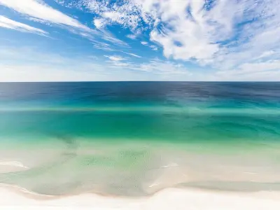 a view of the ocean from the beach at Salt & Sea B in Panama City Beach