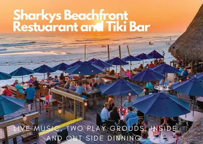 a group of people sitting at a beach bar with umbrellas at Origin 0615 - Studio King - Stylish Unit with City Views by Beach Haven Vacation Rentals in Panama City Beach