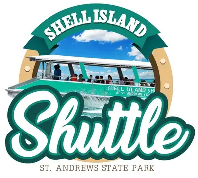 a sign that reads shuttle on a boat in the water at Origin 1125 - Studio King - Peaceful Nature View Unit by Beach Haven Vacation Rentals in Panama City Beach