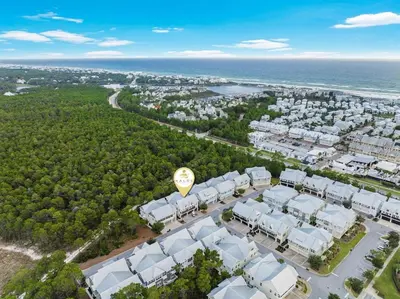 an aerial view of a resort with the ocean at Endless Summer in Inlet Beach