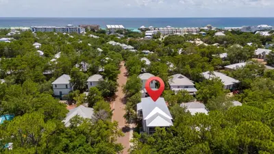 a view of a resort with a red marker on it at New 30A Retreat Beach Access Hot Tub & Guest Suite in Seacrest