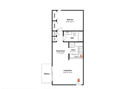 a floor plan of a house at Endless Summer #A30 in Panama City Beach