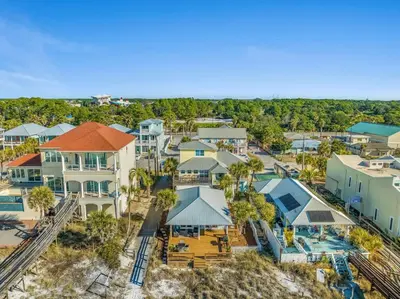 an aerial view of a resort at 9620 Beach Blvd in Panama City Beach