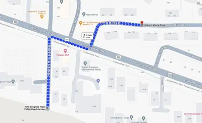 a map of the proposed improvements to the freeway at Somewhere in the Sun in Santa Rosa Beach