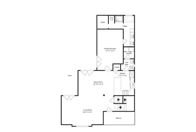 a floor plan of a house at Lazy River Retreat in Panama City Beach