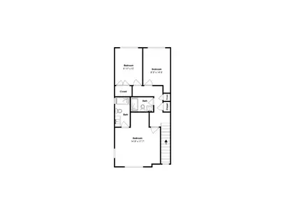 a floor plan of a house at Sunset on Snapper C in Panama City Beach