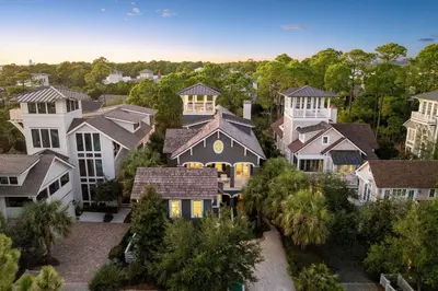 an aerial view of a house at Waverly at Watersound in Watersound Beach
