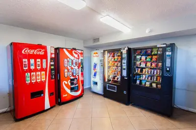 two cocacola vending machines in a room with at Summit 203 in Panama City Beach