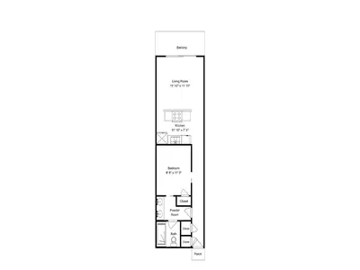 a floor plan of a house at Edgewater Villa #105 in Panama City Beach