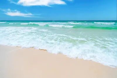 a beach with the ocean and the waves at Forever Fun at Ocean Reef in Panama City Beach