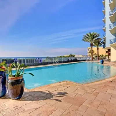 Gulf-View Condo with Pool