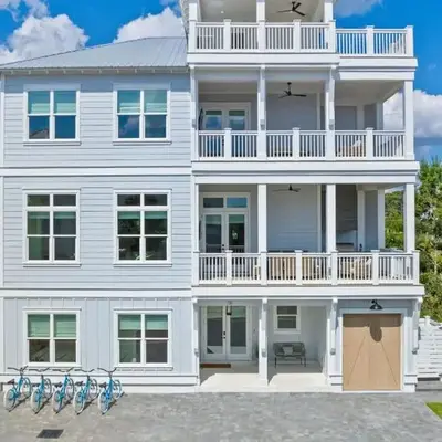 Spacious Coastal Retreat Near Inlet Beach with Bikes Balconies Modern Design Bluewater View by Avantstay