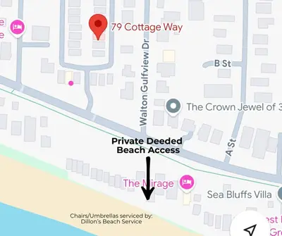 a map of the crown jewel of bermondsey at Glory Days 30A - Pool, Bikes & Close Beach Access in Inlet Beach