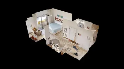 an overhead view of a house with people in it at Origin at Seahaven 402 in Panama City Beach