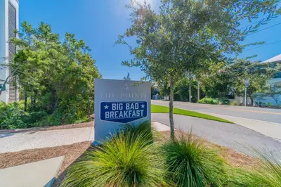 a sign for the parking lot at the domain sig bad emergency at Inlet Sands 204 l 1 min walk to beach l Community Pool l Bike to Rosemary in Inlet Beach