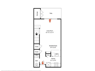 a floor plan of a house at Cassine Gardens #270 - The Getaway in Santa Rosa Beach