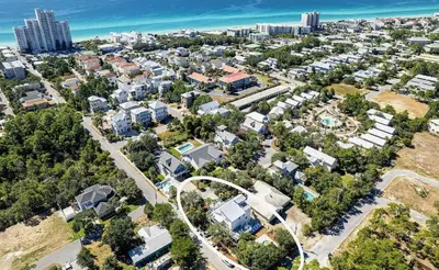 an aerial view of a city with buildings at Luxury by the Sea by Travel Life Vacations in Santa Rosa Beach