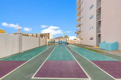 an empty basketball court in an apartment complex at The Summit 1421 - Wake to Gulf Views in Panama City Beach