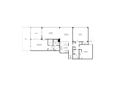 a floor plan of a house at Dunes of Panama #D801 in Panama City Beach