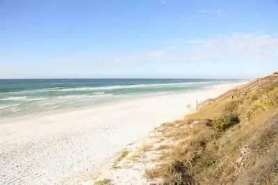 a sandy beach with the ocean in the background at 2 The Sea- Private Beach- Pool in Santa Rosa Beach