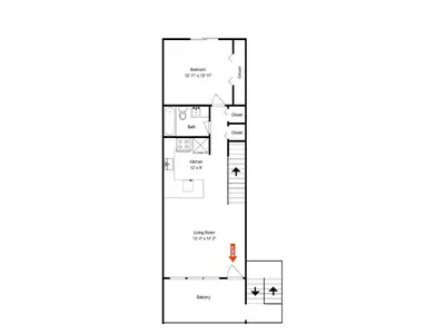 a floor plan of a house at Southwind I Condo #K8 in Panama City Beach