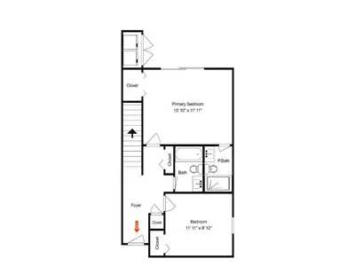 a floor plan of a house at Cassine Gardens #101 in Seagrove Beach