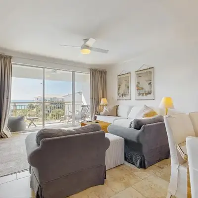 Condo on the beach with tennis pickleball shuffleboard & balcony