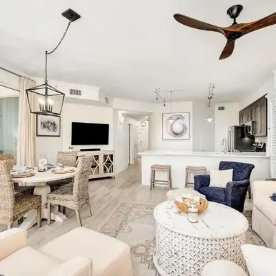 Chic first-floor condo with Gulf & pool view & pickleball - steps to beach