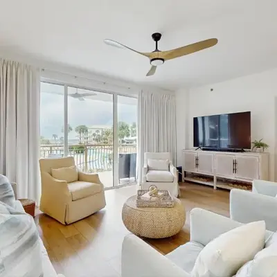 2nd-floor condo with beach access pool tennis pickleball hot tub balcony