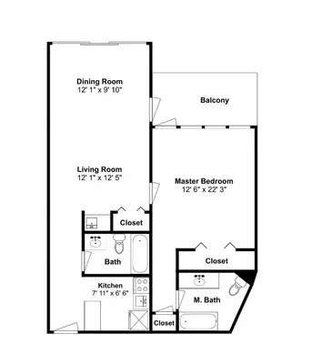 a rendering of a floor plan of a house at Continental Condominiums in Panama City Beach