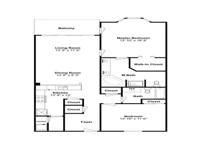 a drawing of a floor plan of a house at Emerald Beach in Panama City Beach