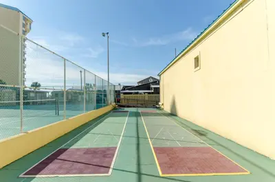 an empty tennis court on a building at Sunbird 908E 'High Tides' in Panama City Beach