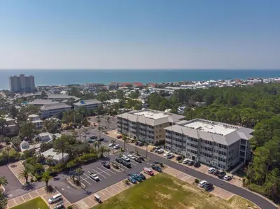an aerial view of a city with a parking lot at Seagrove Highlands by Panhandle Getaways in Santa Rosa Beach