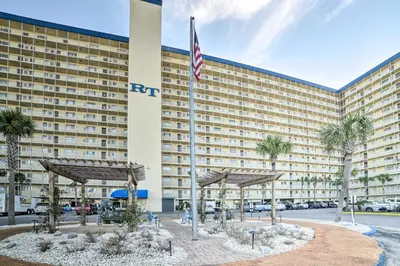 an exterior view of the ritz carlton naples hotel at Beachfront PCB Escape with Free Beach Chair Services in Panama City Beach