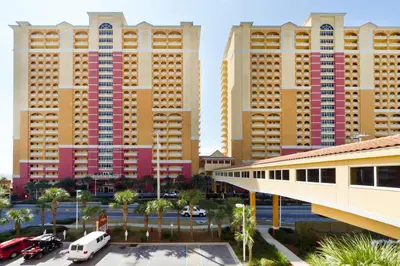a view of a city with tall buildings at Calypso 1-203 East in Panama City Beach