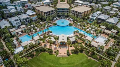 an aerial view of the pool at the resort at 248 Beach Bike Way in Inlet Beach