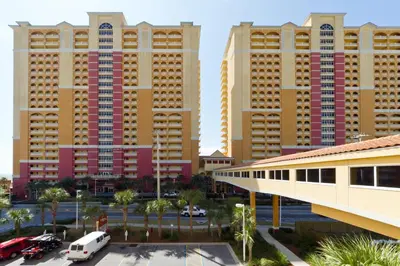 a view of a city with tall buildings at Calypso 3-205 in Panama City Beach