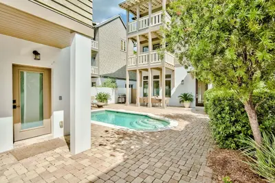 an image of a house with a swimming pool at Rolling Dunes in Inlet Beach