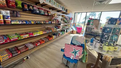 a store aisle of a store with a table and a aislengthngthngthngth at Summerhouse 502A in Panama City Beach