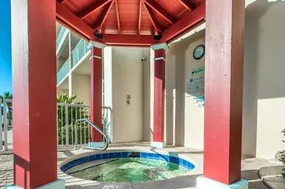 a hot tub in the middle of a building at Majestic Beach Towers 1-1706 in Panama City Beach