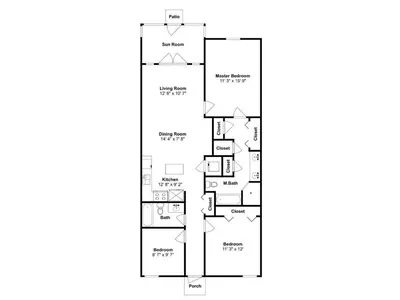 a floor plan of a house at Seagrove Highlands #2104 in Santa Rosa Beach