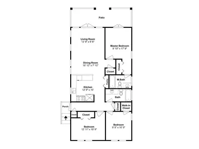a floor plan of a house at The Good Life in Seacrest