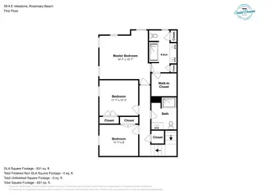 a floor plan of a house at Prominence 30A - Hey Hey 30A in Inlet Beach