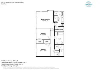 a floor plan of a house at Prominence on 30A - Mint to Relax in Inlet Beach