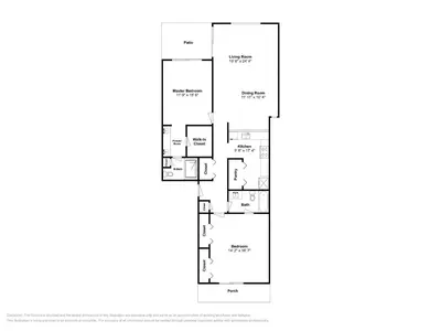 a floor plan of a house at Edgewater Villa 1908 in Panama City Beach