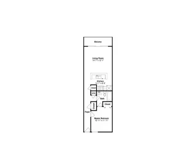 a floor plan of a house at Edgewater Tower III 707 in Panama City Beach